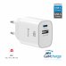 Swissten Edge GaN Зарядное устройство USB-C PD 20W + USB-A 18W QC