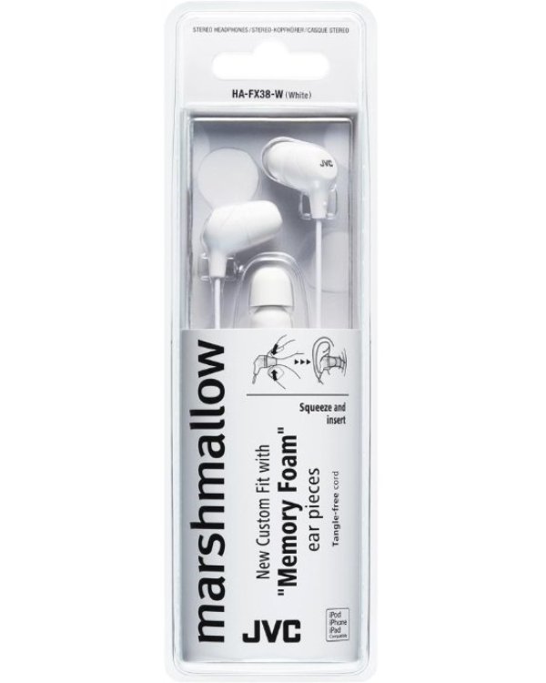 JVC HA-FX38-W-E Marshmallow Hаушники белый
