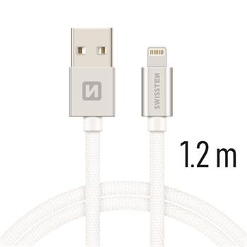 Swissten Textile Fast Charge 3A Lightning Кабель Для Зарядки и Переноса Данных 1.2m