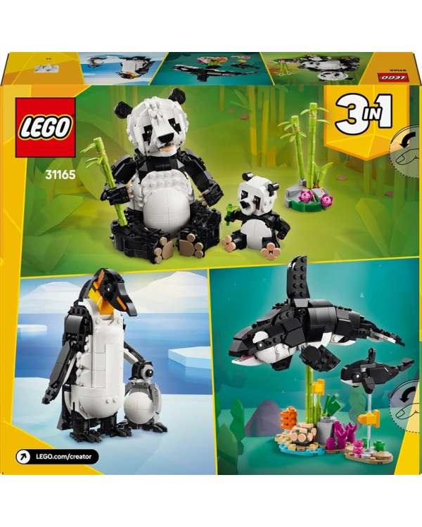 LEGO 31165 Creator 3in1 Wild Animals Panda Family Конструктор