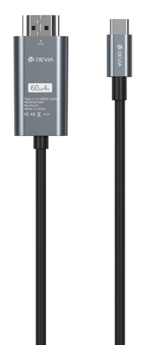 Devia EC084 Storm USB-C - HDMI 4K 60 Hz Kабель 2m