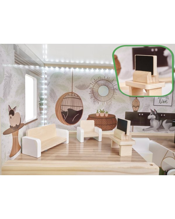 Lulilo Деревянный Кукольный дом Floro Boho 70cm