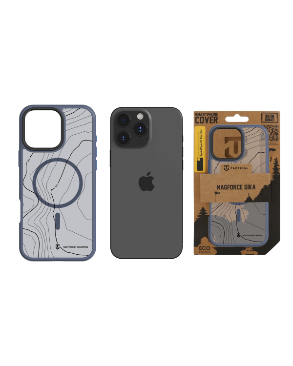 Tactical MagForce Hyperstealth Sika Cover Защитный чехол для iPhone 16 Pro Max / тёмно-синий