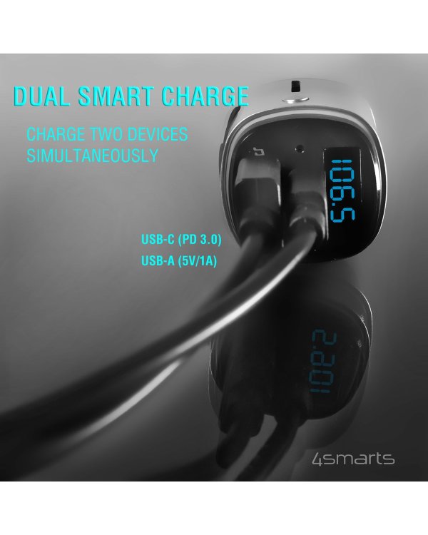 4smarts Transmiter FM Автомобильное зарядное устройство Bluetooth 5.0 / Micro SD / MP3 / 24V