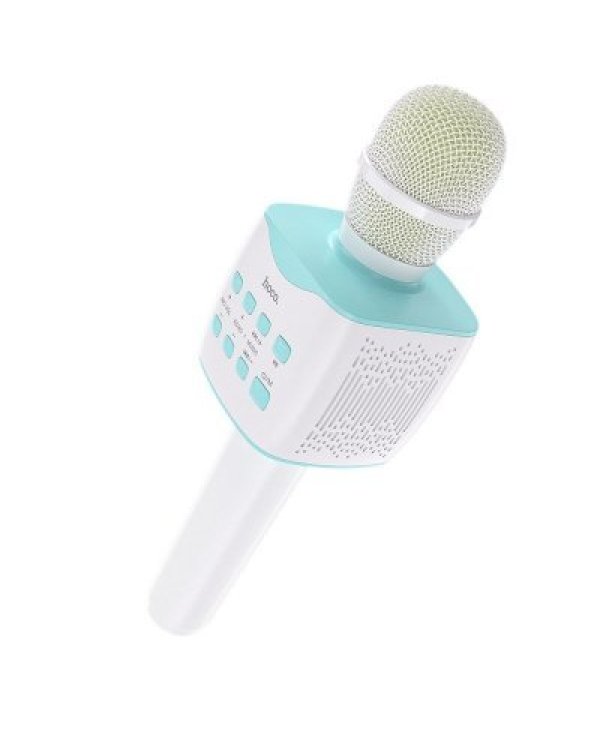 Hoco BK5 Bluetooth Микрофон Караоке с Колонкой / LED / 5W / Aux / USB / MicroSD / Синий