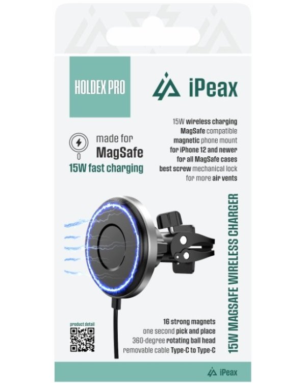 iPeax Holdex Pro Автомобильный держатель для телефона 15W