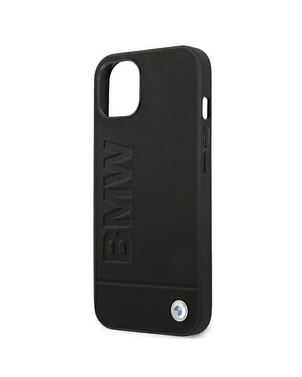 BMW BMHCP13MSLLBK Back Case Кожанный Чехол для телефона Apple iPhone 13 Черный