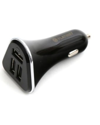 Platinet PLCR3B 12/24V IC Автомобильная Зарядка 3x USB + Micro USB 1m Кабель