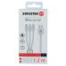 Swissten Textile Universal 3in1 USB-C / Lightning Data MFI / MircoUSB-кабель 1.2m