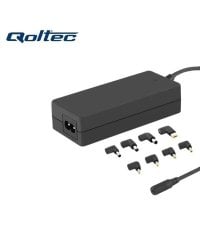 Qoltec 50012 Универсальное 90W (Max 4.75A) AC Автоматическая Сетевая зарядка c 8 коннекторами