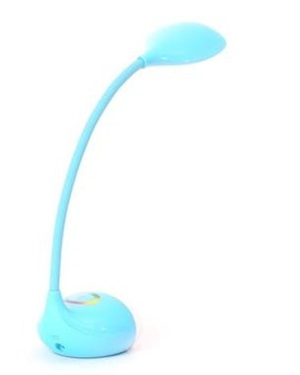 Platinet PDLQ10BL Цветная RGB настольная LED 6W Лампа с Гибким штативом и Тач Панелю AC 100-240V Cиний