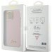 Guess Silicone Script Metal Logo & Frame Back Case Защитный Чехол для Apple iPhone 15