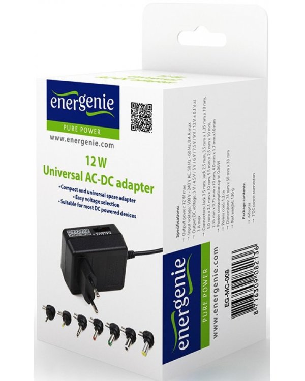 Energenie мощностью 12 Вт Универсальное зарядное устройство