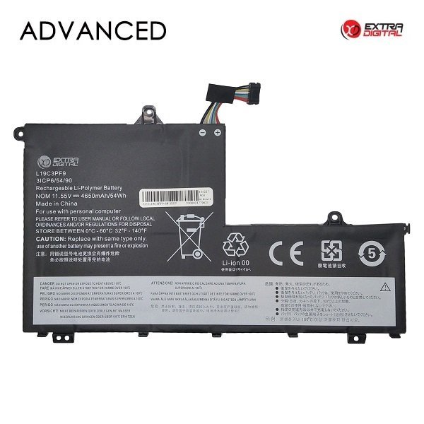 ExtraDigital L19C3PF9 Аккумуляторная батарея для портативного компьютера Lenovo L19C3PF9