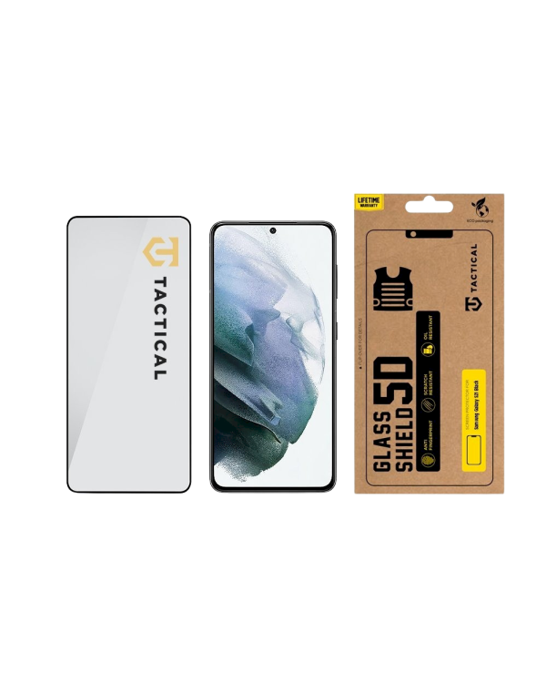 Tactical Glass Shield 5D Защитное стекло для Samsung Galaxy S21 / чёрный