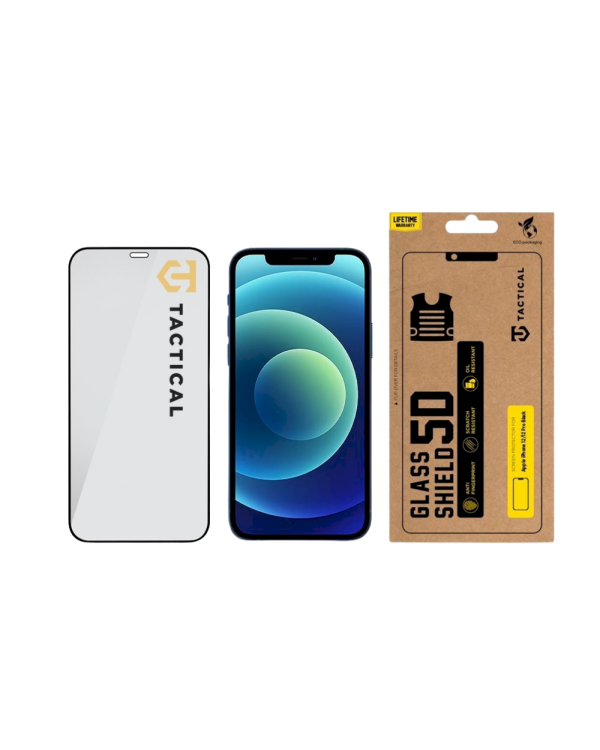 Tactical Glass Shield 5D Защитное стекло для Apple iPhone 12 Pro / чёрный