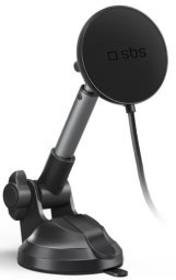 SBS TESUPPMAG15WLONGARM Автомобильный магнитный держатель для смартфона 15W