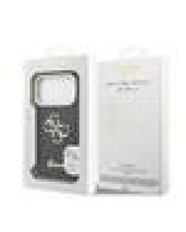 Guess PU Grained 4G Logo Stand Camera Frame Case Защитный чехол для iPhone 17 Pro / чёрный