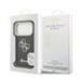 Guess PU Grained 4G Logo Stand Camera Frame Case Защитный чехол для iPhone 17 Pro / чёрный
