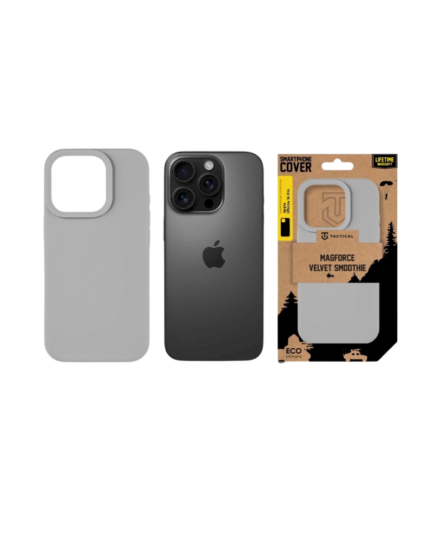 Tactical MagForce Velvet Smoothie Cover Защитный чехол для Apple iPhone 16 Pro / туманный