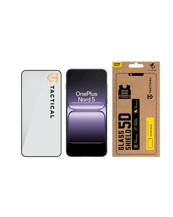 Tactical Glass Shield 5D Защитное стекло для OnePlus Nord 5 / чёрный