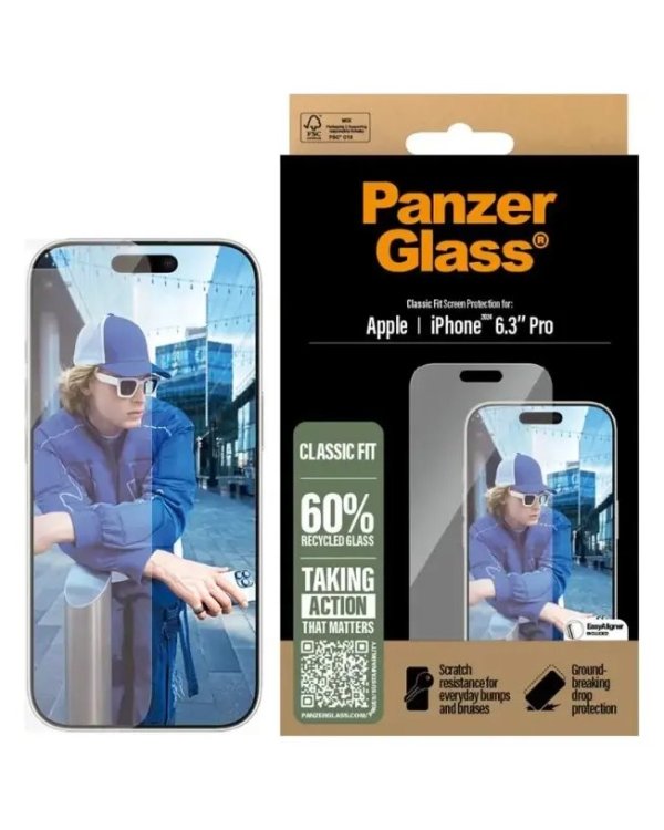 PanzerGlass 2874 Classic Fit Защитное стекло для Apple iPhone 16 Pro