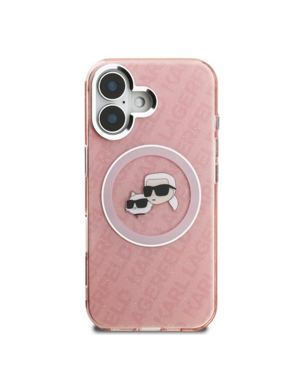 Karl Lagerfeld IML K&CH Heads Repeated Logo MagSafe Case Чехол для Apple iPhone 16