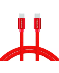 Swissten Textile Fast Charge 3A USB-C / USB-C Кабель для передачи данных и зарядки 1.2m