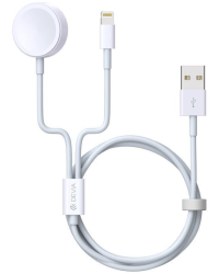 Devia Smart 2in1 Провод V2 USB - Lightning с индуктивной зарядкой для Apple Watch
