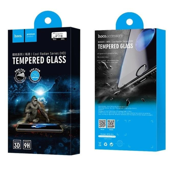 HOCO 3D Cool Radian Tempered Glass Full Cover 0.23 mm Защитное стекло для экрана Apple iPhone 6 / 6S Белое