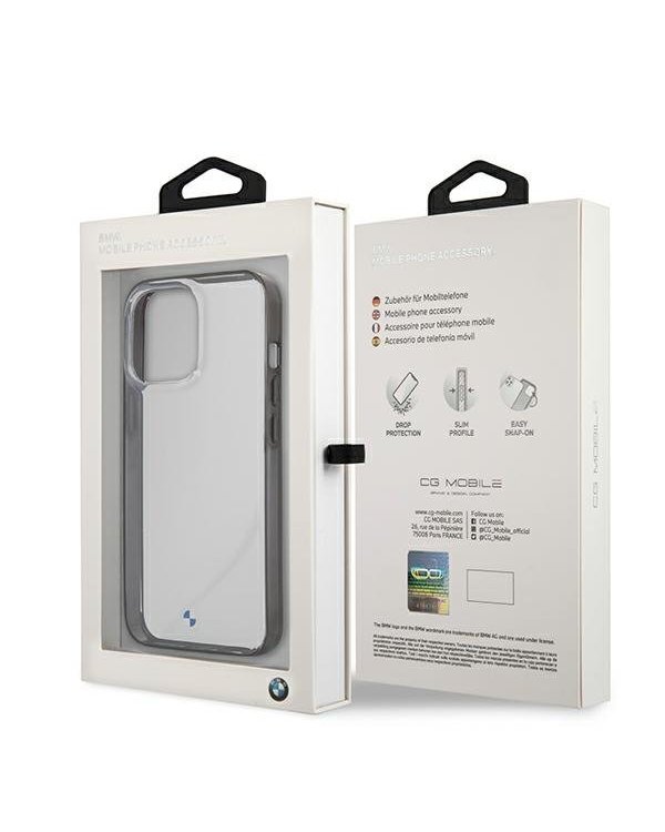 BMW BMHCP13LPCUMRBK Signature Collection Силиконовый чехол для Apple iPhone 13 / 13 Pro Прозрачный