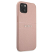 Guess GUHCP13MPSASBPI Saffiano Stripe Back Case Чехол для Apple iPhone 13 Rose