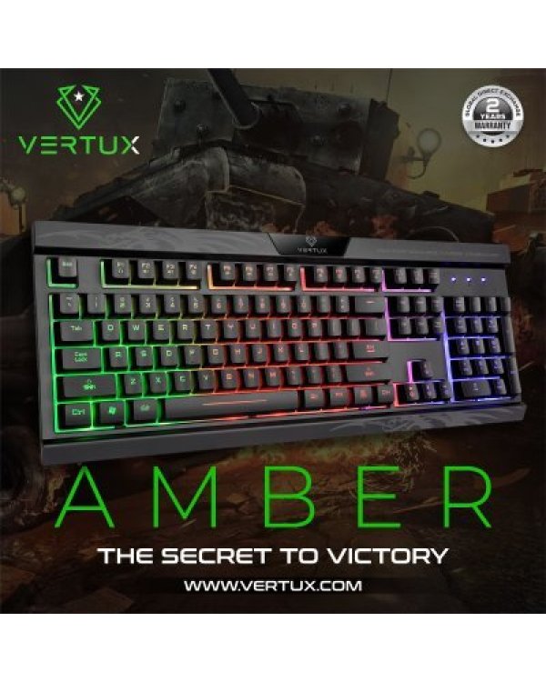 Дополнительное изображение книги «Vertux Amber Multimedia игровая RGB Kлавиатура»