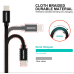 Swissten Textile Универсальный Quick Charge 3.1 USB-C / USB-C Кабель данных и зарядки 3м Черный