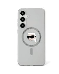 Karl Lagerfeld Button Karl Head Printed Logo MagSafe Чехол для Samsung Galaxy S25