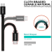 Swissten Textile Quick Charge Универсальный Micro USB Кабель данных 3m