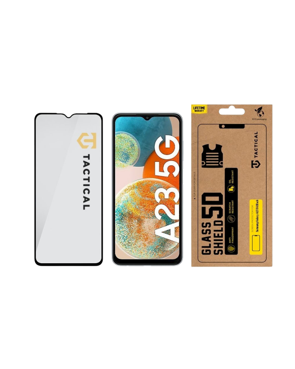 Tactical Glass Shield 5D Защитное стекло для Samsung Galaxy A23 5G / чёрный