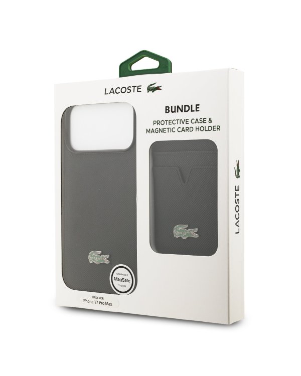Lacoste Iconic Petit Pique MagSafe Case + Wallet Чехол + кошелек для Apple iPhone 17 Pro Max