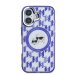Karl Lagerfeld IML Monogram K&CH Heads MagSafe Case Защитный чехол для iPhone 16 / фиолетовый