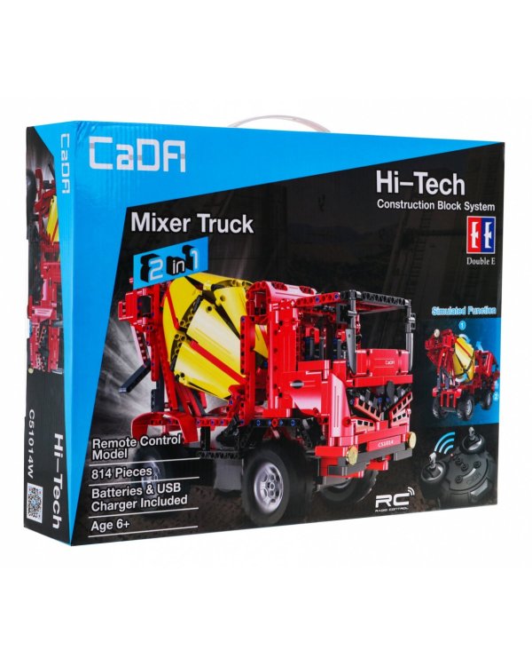 CaDa C51014W R/C Бетономешалка Игрушечная Mашинка Конструктор 814 деталей