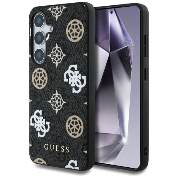Guess 4G Printed Colored Peony Pattern MagSafe Чехол для Samsung Galaxy S25