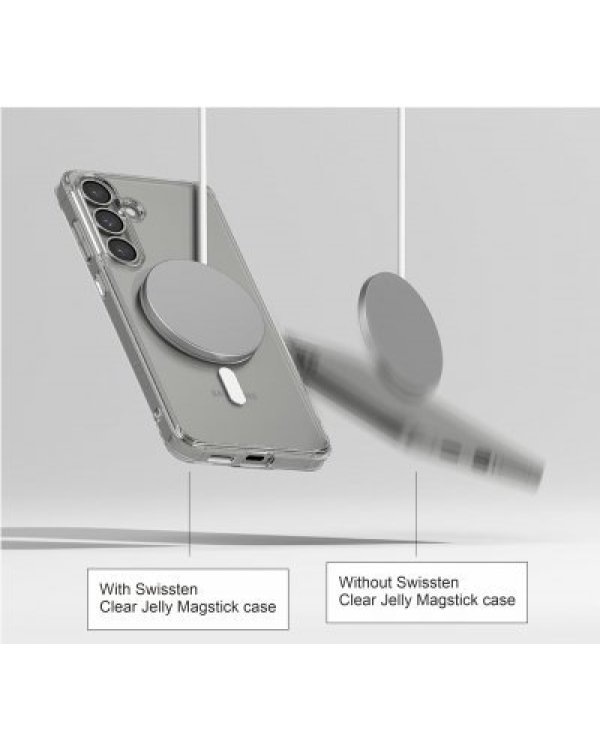 Swissten Clear Jelly MagStick Back Cace Защитный Чехол для Samsung Galaxy S24 FE 5G