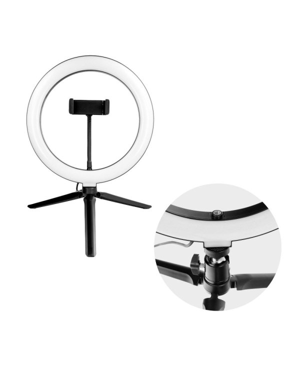 RoGer V10 Universal Tripod штатив для селфи с трехцветной светодиодной лампой