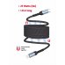 Swissten Магнитный с автоподмоткой USB-C / Lightning кабель 1m