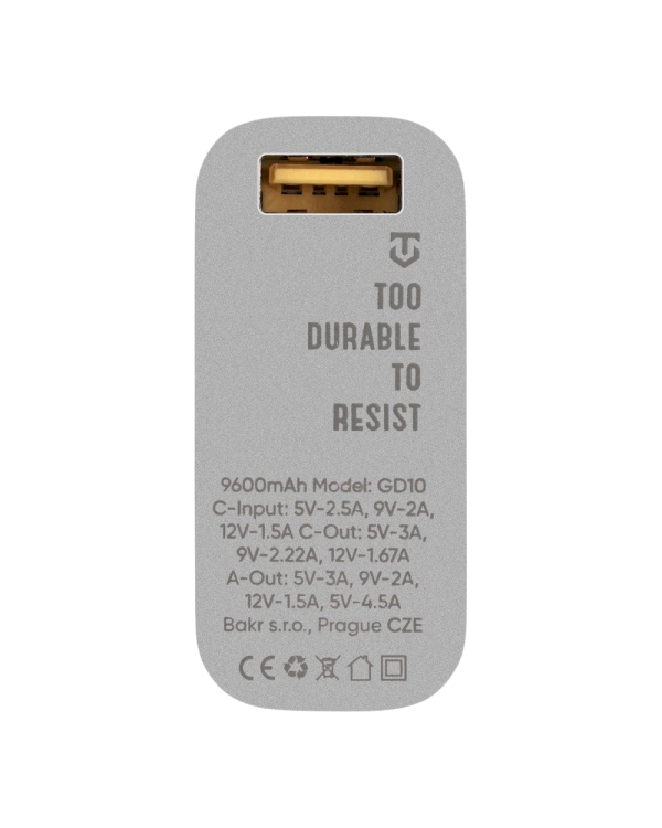 Tactical EDC Brick Powerbank Raw Зарядная батарея 9600mAh