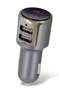 Forever TR-340 Bluetooth FM Трансмиттер для Авто радио / Дистанционное управление / MIC / + Зарядка 2xUSB 2.1А