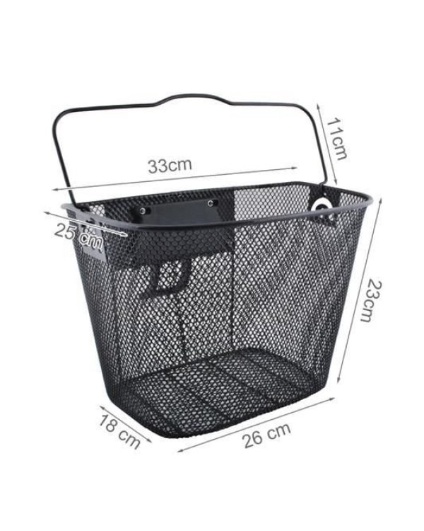 RoGer Металлическая корзина для велосипеда / 5кг / 33x25x23 cm