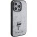 Karl Lagerfeld Fixed Glitter Choupette Logo Metal Pin Защитный Чехол для Apple iPhone 15 Pro Max Karl Lagerfeld Fixed Glitter Choupette Logo Metal Pin Защитный Чехол для Apple iPhone 15 Pro Max