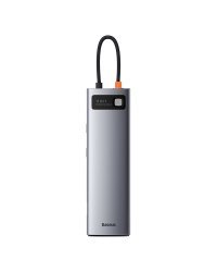 Baseus Metal Gleam Series Hub 11in1 USB-C / 3x USB 3.0 / 2x HDMI / USB-C / PD / RJ45 / microSD/SD / VGA / AUX