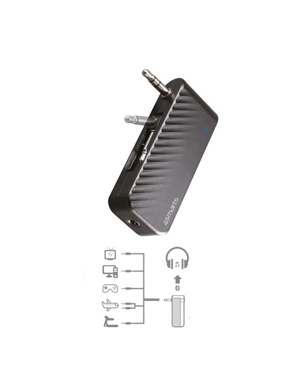 Дополнительное изображение книги «4smarts Bluetooth Audio Trnasmitter B9 Аудио Адаптер / 2 x Jack 3.5mm»